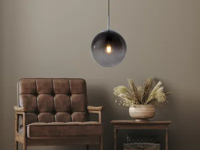 Produktbild von Stylische LED Rauchglas Esstischlampen, Küchenlampe hängend für über Kücheninsel
