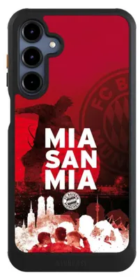 Produktbild von NIVOCASE Hülle für Samsung Galaxy A16 5G  Handyhülle NIVOcore Case Schwarz FC Bayern München FCB Mia San Mia