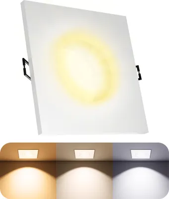 Produktbild von SSC-LUXon BEDA LED Einbauleuchte weiß IP65 flach - dimmbar & 3CCT Lichtfarben - Bad Einbauspot 230V 6 Watt