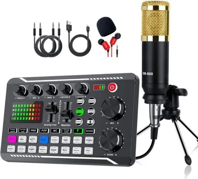 Produktbild von DJ-Mixer - F998 - BM-800 Mikrofon - Bluetooth - Mischeffekte