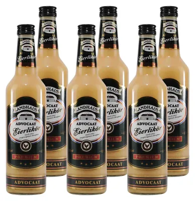 Produktbild von Landhaus Premium Advocaat Eierlikör 20% (6 x 0,7L)