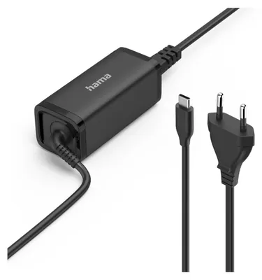Produktbild von Hama Notebook-Netzteil Universal-USB-C, PD, 5-20V/65W