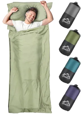 Immagine prodotto di Sacco a pelo 2-in-1 in microfibra, ideale per il trekking