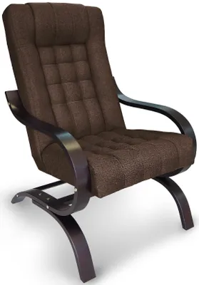 Produktbild von ANMIL FINKA VIGO in Braun Sessel 65x76x100 cm – Fernsehsessel, Polstersessel, Relaxsessel mit T30-Schaum und Wenge-Gestell gesteppter Bezug