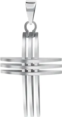 Produktbild von V Anhänger Edelstahl 4,8cm weiß 389040027