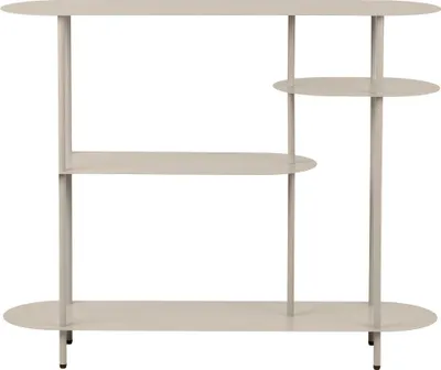 Zdjęcie produktu dla House Nordic Rieti, Półka modułowe, Wolnostojący, Metal, Piaskowy, Salon, Sypialnia, Pralnia, 4 pół.