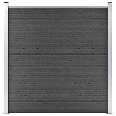 Immagine prodotto di Elemento di recinzione in WPC 180x186 cm nero