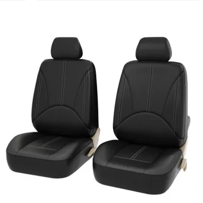 Image de Housses de sièges avant en cuirPolyuréthaneuniverselles pour voiture, de qualité supérieure. Housse de siège arrière également disponible. Protège l'intérieur de votre voiture