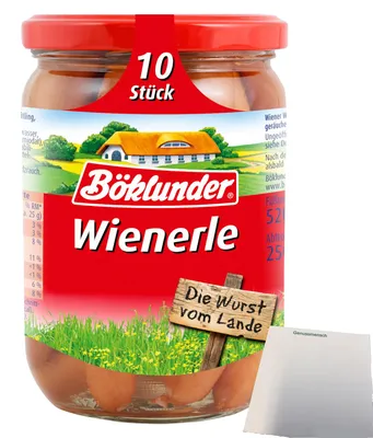 Produktbild von Böklunder Wienerle 10Stk (520g Glas) + usy Block