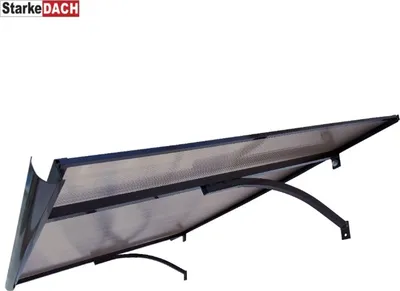 Immagine prodotto di Tettuccio in alluminio STARKEDACH T-160, marrone, 160x100x30cm; con rivestimento in policarbonato da 6mm