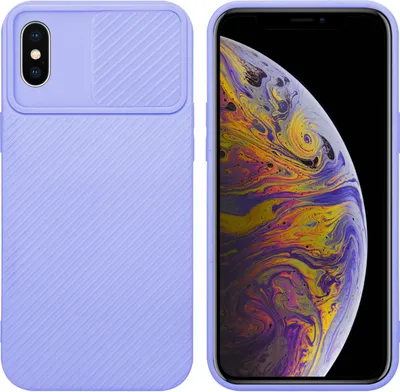 Produktbild von Cadorabo Hülle für Apple iPhone XS MAX Schutz Hülle in Lila Handyhülle TPU Etui Case Cover Kameraschutz