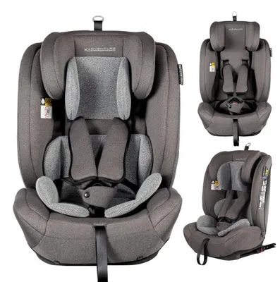 Produktbild von X Adventure Grow Fix Kindersitz i-Size Gruppe 1/2/3 Grau – mitwachsender Autositz mit ISOFIX, 9–36 kg, ca. 9 Monate bis 12 Jahre, ECE R129
