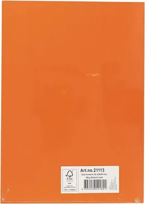 Immagine prodotto di Cartone A4 arancione 180 g/m², cartone per artigianato, pittura e bricolage - confezione da 20 pz