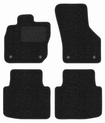 Image de Tapis de sol en moquette pour Skoda Superb IV 2023- (break/liftback) – jeu 4 pièces, anthracite, sur mesure – Wielganizator ANTHRA
