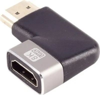 A close-up product shot of an HDMI adapter.