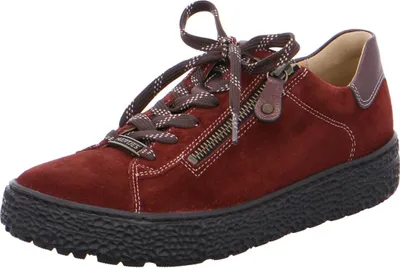 Produktbild von Hartjes Herren Schnür-Sneaker Rot mit robuster Profilsohle und sichtbaren Ziernähten