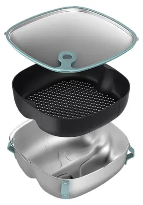 Obrázok produktu pre Philips HD9960/00, Parník, Philips, HD9650, HD9651, HD9652, HD9653, HD9654,HD9760, HD9765, HD9860, HD9861, HD9863, HD9867,HD9870,..., Šedá, Nerezová oceľ, 216 mm