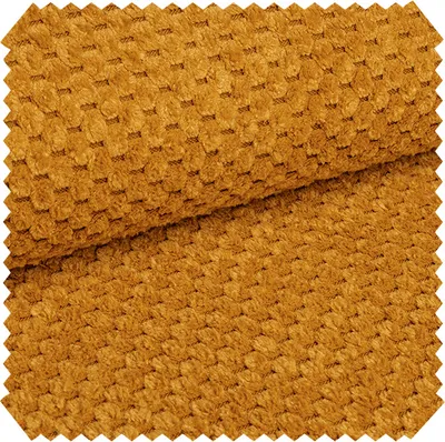 Produktbild von novely® ZEVEN Plüschiger Möbelstoff in Cord-Optik - Ultraweicher Polsterstoff mit Kachelmuster - Extrem Robuster Bezugstoff - Pflegeleichte Meterware 1lfm - Farbe: 19 Senfgelb