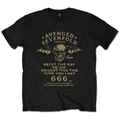 Produktbild von Avenged Sevenfold Seize the Day Soft Black XL T-Shirt