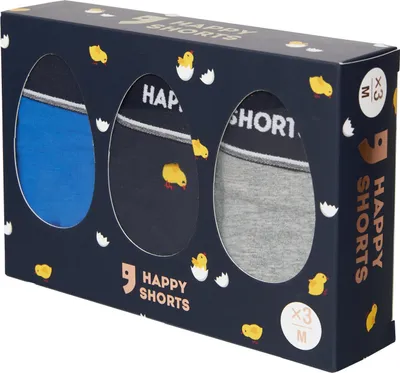 Produktbild von Happy Shorts Herren Retro Pants 3-Pack Motive - Easter - Größe S