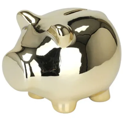 Produktbild von H&S Dekoration Spardose Schwein 115x9x9 cm Keramik gold