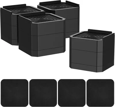 Produktbild von 4 Stück Verstellbare Möbelerhöhungen 7,3 cm für Tischbeine und Möbel