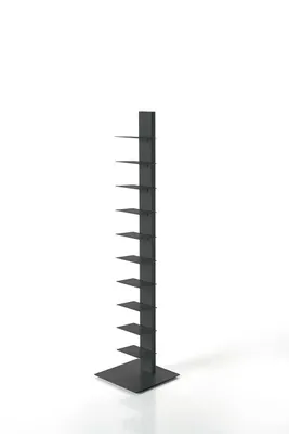 Produktbild von BBB Italia - Sapiens - Bücherturm freistehend 152cm Anthrazit – platzsparendes Bücherregal für modernes Wohnen
