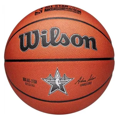 Image de Wilson - Ballon de basket « 2025 All Star », cuir, modèle NBA PP7124 (7) (orange)