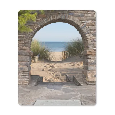 Produktbild von MuchoWow® Mauspad Mousepad Aussicht - Strand - Düne - Pflanzen 30x40 cm - Mousepads - Maus Mat - Pad - Mausunterlage - Mausmatten