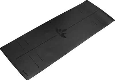 Image de yellowMAT Yoga Rubber - Tapis de yoga en caoutchouc - Noir - 185 cm x 68 cm - 1 pièce
