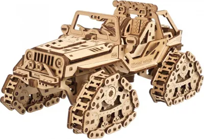 Image de casse-tête mécanique 3D en bois Triceratops