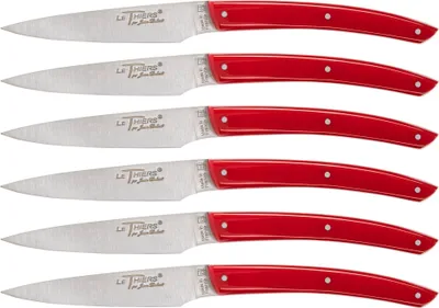 Produktbild von Laguiole Jean Dubost Messer Set 6 tlg., Acrylic Red