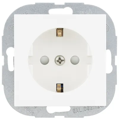 Produktbild von REV Matrix weiß matt Schalter Taster Steckdose Rahmen Dimmer Variation Schutzkontakt-Steckdose