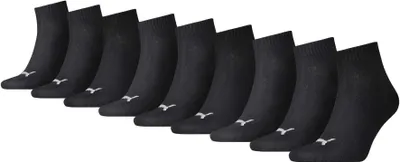 Produktbild von PUMA Uni Socken, 9er Pack - Sport Quarter Sock, ECOM Schwarz 43-46