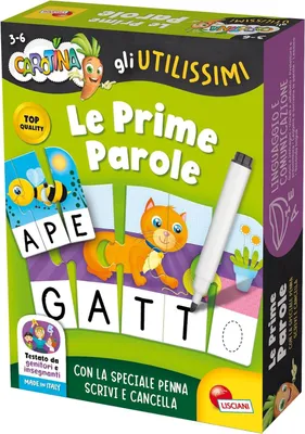 Productafbeelding van Lisciani Spelletjes - Carotina: De nuttige eerste woorden