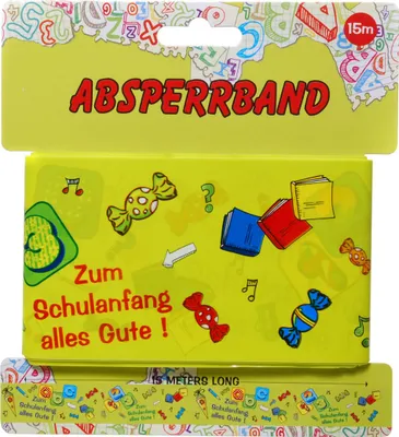 Produktbild von Absperrband Schulanfang Deko Einschulung 1. Schultag