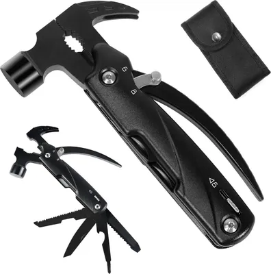 Produktbild von 12-in-1 Multitool aus Hartgewalztem Stahl - Camping & Outdoor Werkzeugset