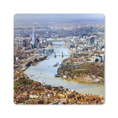 Produktbild von MuchoWow® Mauspad Mousepad London - England - Themse 30x30 cm - Mousepads - Maus Mat - Pad - Mausunterlage - Gaming
