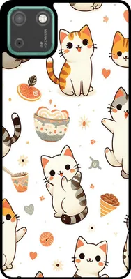 Produktbild von Smartphonica Telefon Fall geeignet für Huawei Y5P mit Katze drucken - TPU zurück Abdeckung Fall Katze Design