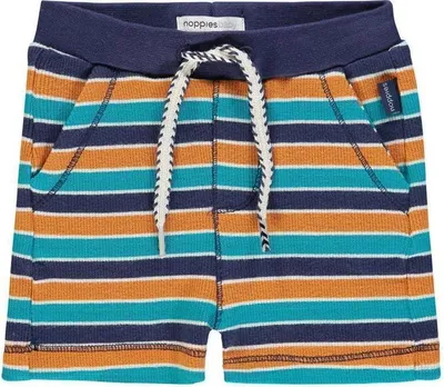 Produktbild von Shorts Sidney Größe 62 aus Baumwolle mit Streifenmuster, Kordelzug und Taschen