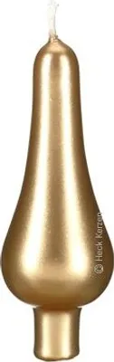 Produktbild von Baumkerzen Pariser Lichte Gold 9 x 3 cm 10 Stück, Weihnachtsbaumkerzen