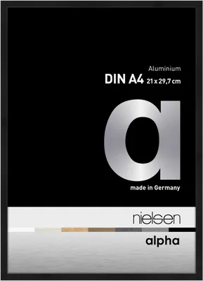 Obrázek produktu pro Nielsen Alpha hliníkový rámeček na fotografie 21 x 29,7 cm, matná černá