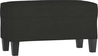 Zdjęcie produktu dla vidaXL Ławka czarna 70x35x41 cm tkanina