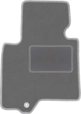 Produktbild von Fahrerfußmatte Velours graphit passend für Infiniti QX70 (2008-2017, SUV) – mit Befestigungen – passgenau