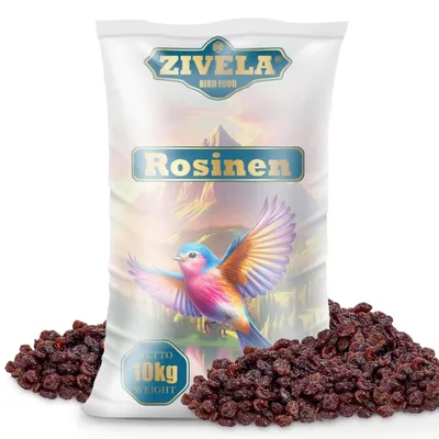 Productafbeelding van 10 kg natuurlijke rozijnen voor vogels als voeding