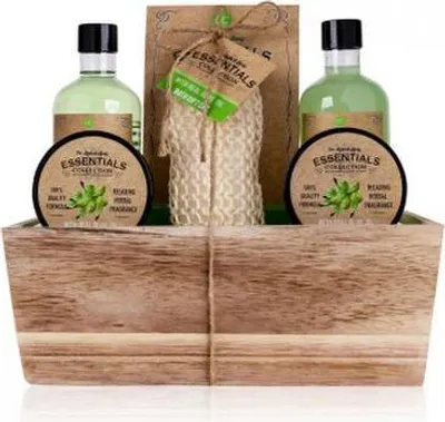 Produktbild von accentra Geschenkset "Olive" in Holzkorb