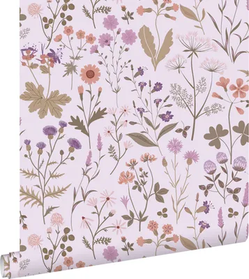 Obrázek produktu pro ESTAhome Tapety lila fialové polní květy - 139756 - 50 x 900 cm
