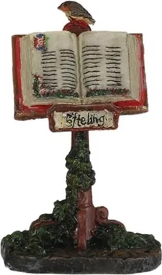 Produktbild von Luville Weihnachtsfigur aus der Efteling-Miniaturdorf Kollektion, Buch auf Ständer
