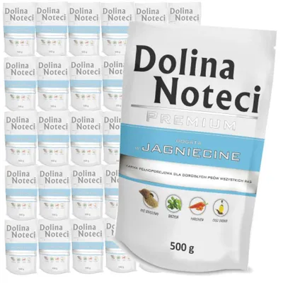 Produktbild von Dolina Noteci PREMIUM reich an Lammfleisch, 30 x 500 g Nassfutter für Hunde