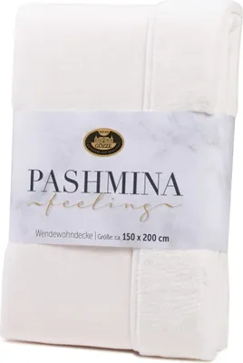 Produktbild von Gözze Pashmina Wendewohndecke wollweiß 150 x 200 cm